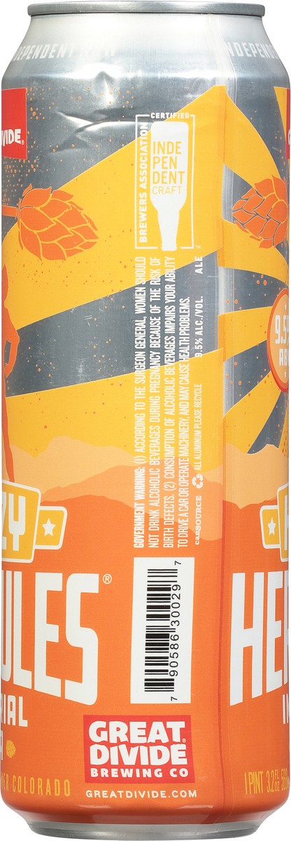 slide 3 of 9, Great Divide Brewing Co. Hazy Imperial IPA Hercules Beer 19.2 fl oz, 19 oz