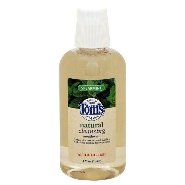 slide 1 of 1, Tom's of Maine Mouthwash, Cleansing, Spearmint, 16 oz