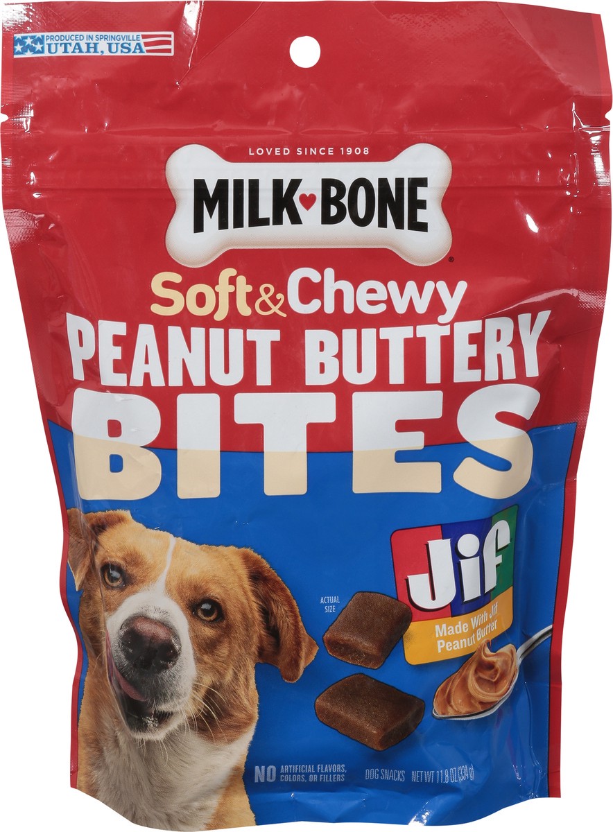 slide 13 of 16, Milkbone Jif Peanut Buttery Soft & Chewy Bites 11.8 Ounce, 11.8 oz