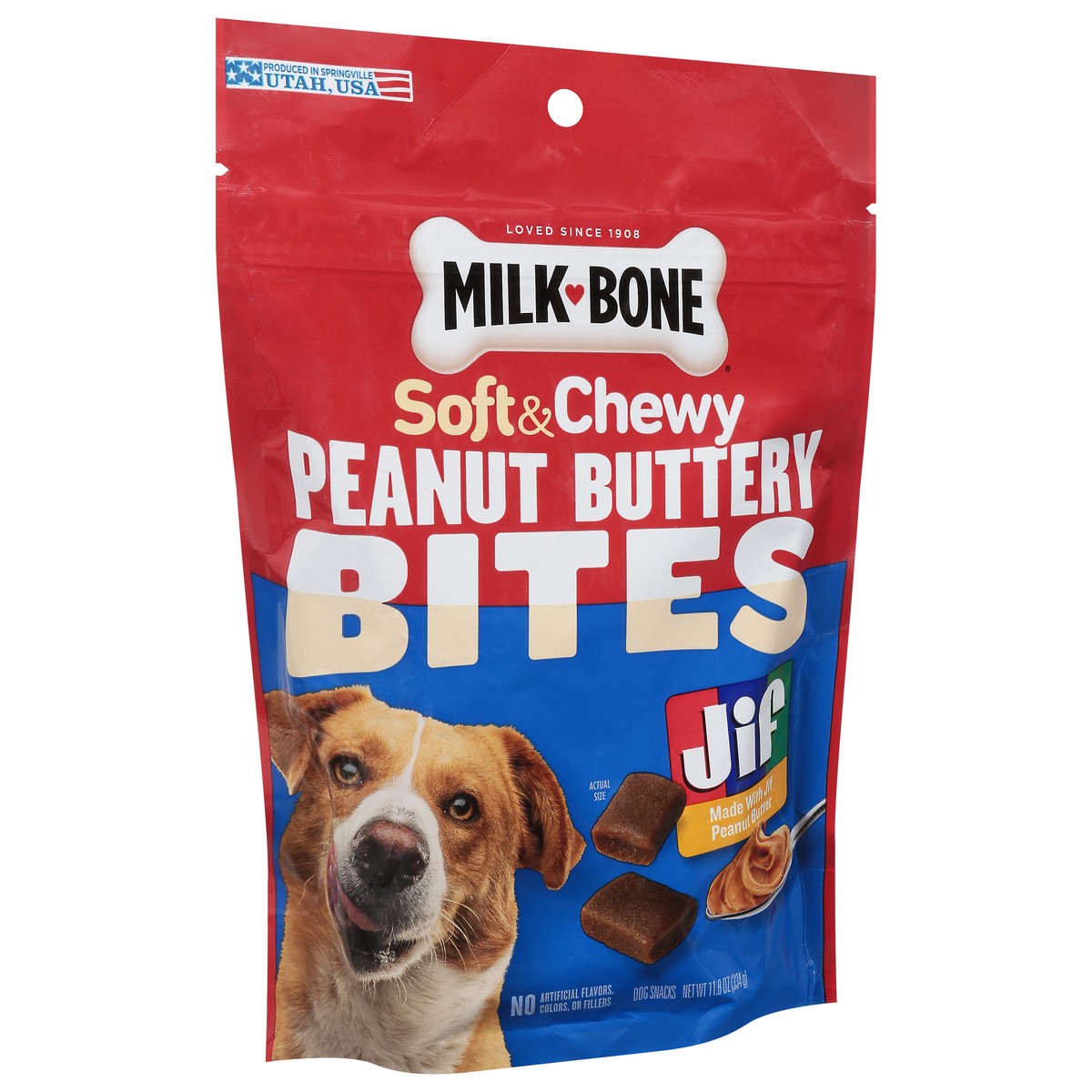 slide 14 of 16, Milkbone Jif Peanut Buttery Soft & Chewy Bites 11.8 Ounce, 11.8 oz