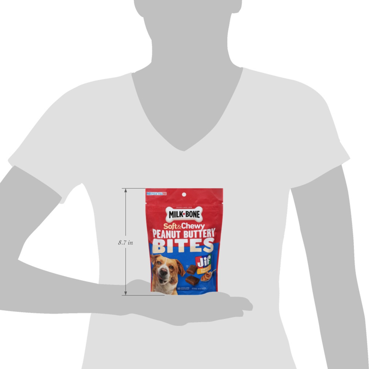 slide 12 of 16, Milkbone Jif Peanut Buttery Soft & Chewy Bites 11.8 Ounce, 11.8 oz