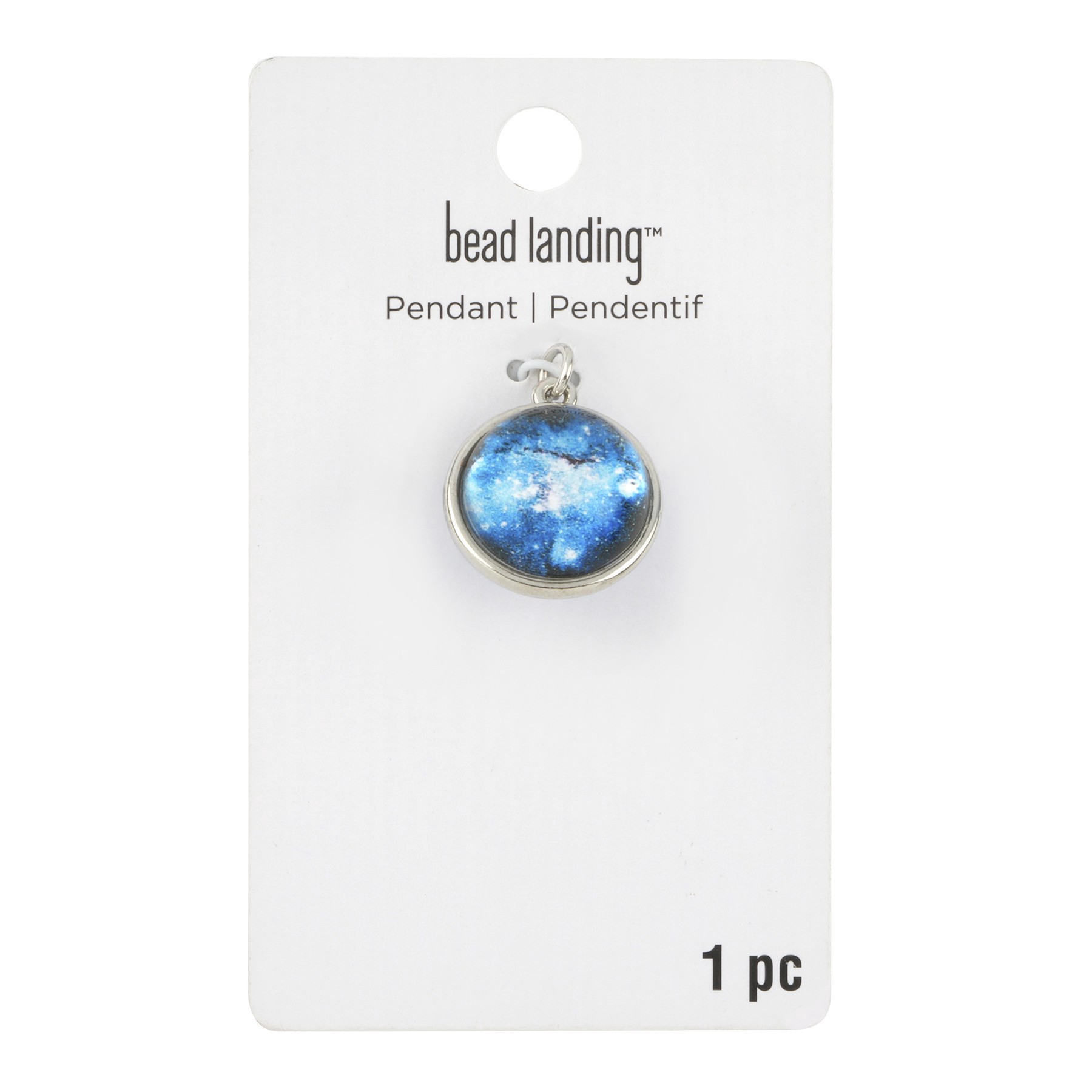 slide 3 of 3, Blue Galaxy Sphere Pendant By Bead Landing, 20 mm