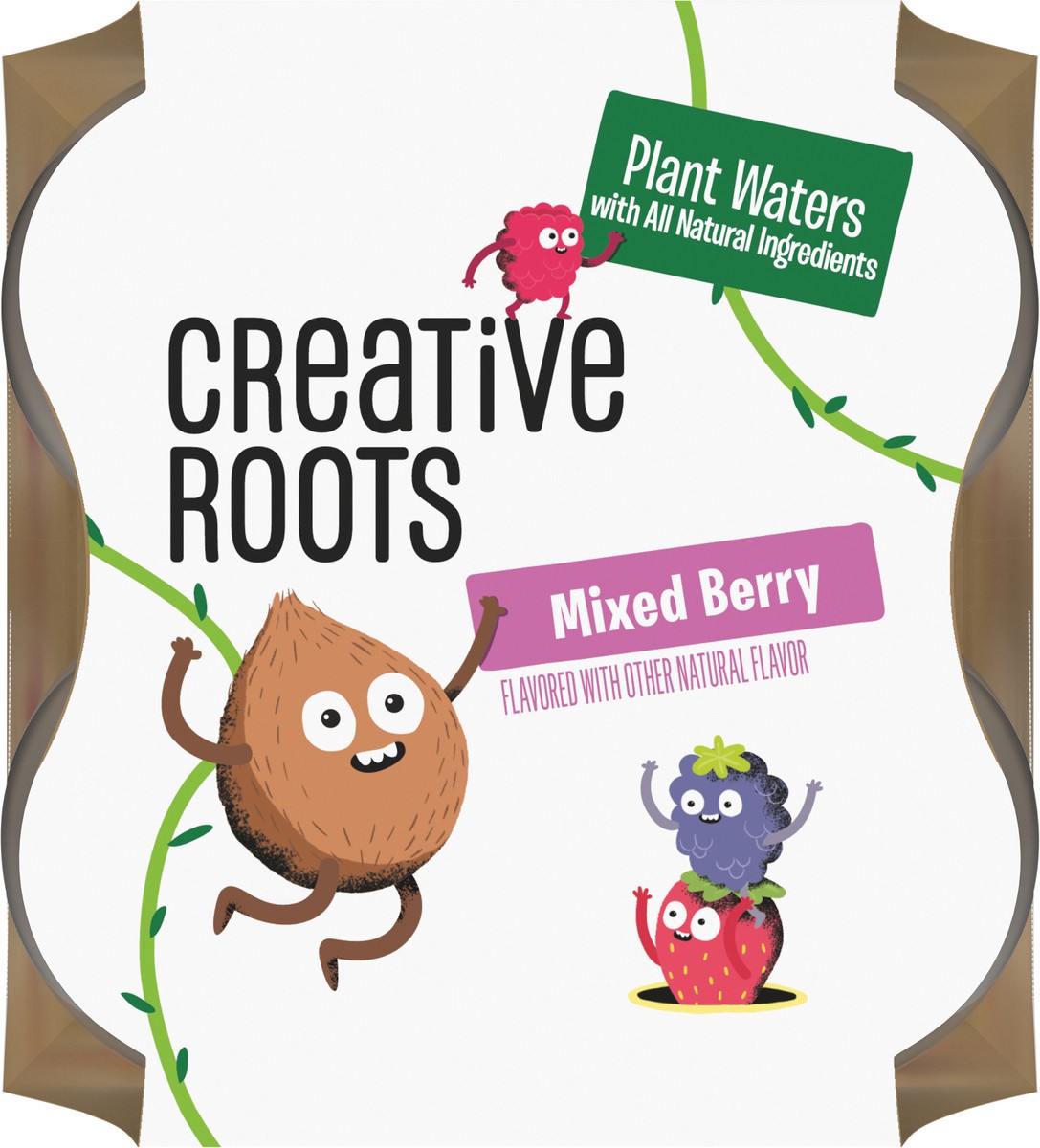 slide 5 of 9, Creative Roots Mixed Berry Naturally Flavored Coconut Water Beverage, 4 ct Pack, 8.5 fl oz Bottles, 4 ct