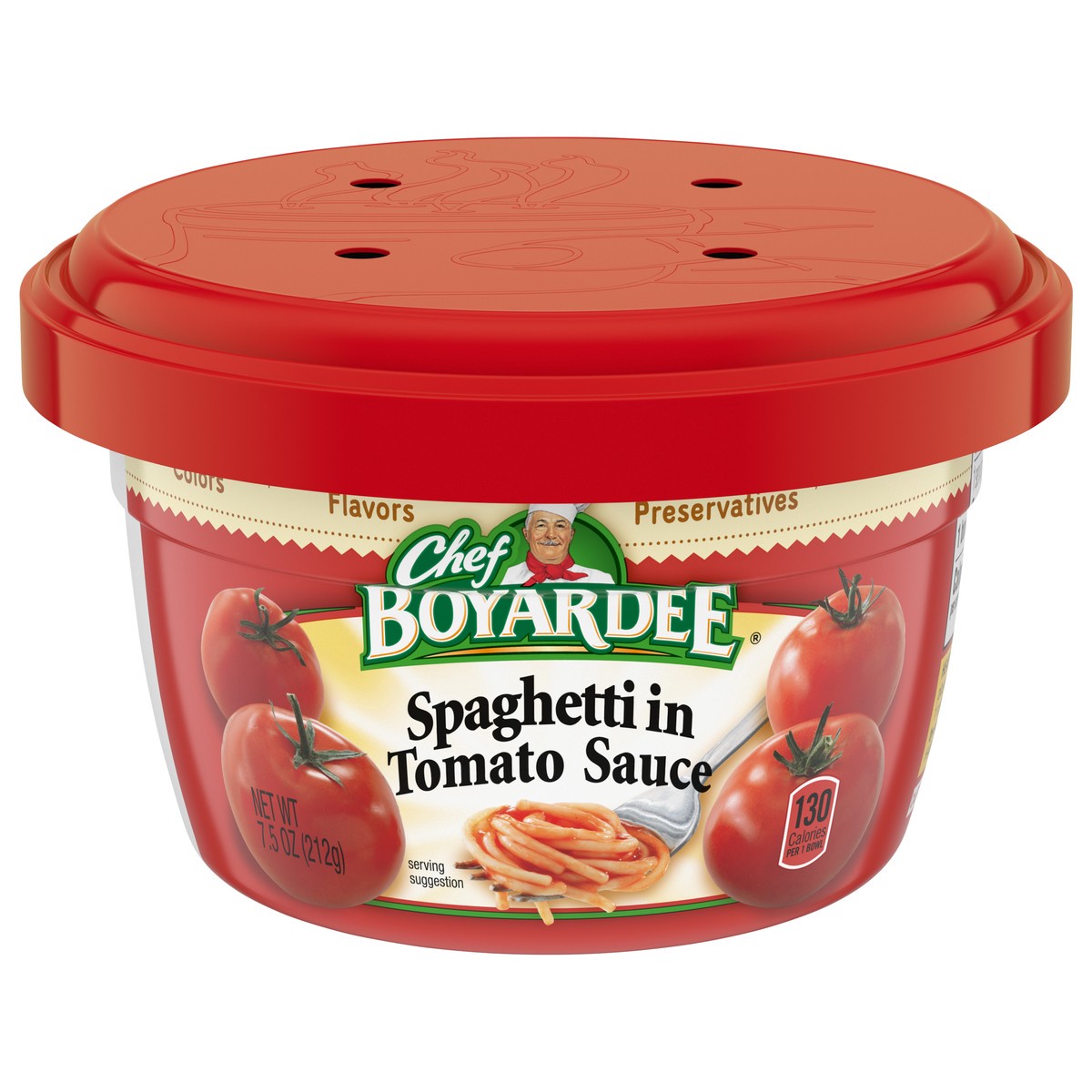 slide 1 of 8, Chef Boyardee Spaghetti, in Tomato Sauce, 7.5 oz