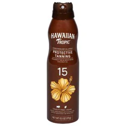 Hawaiian Tropic Protective Tanning Broad Spectrum SPF 15 Sunscreen Dry Oil Spray 6.0 oz