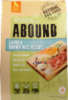 slide 1 of 1, Abound Lamb & Brown Rice Recipe Dog Food, 14 lb