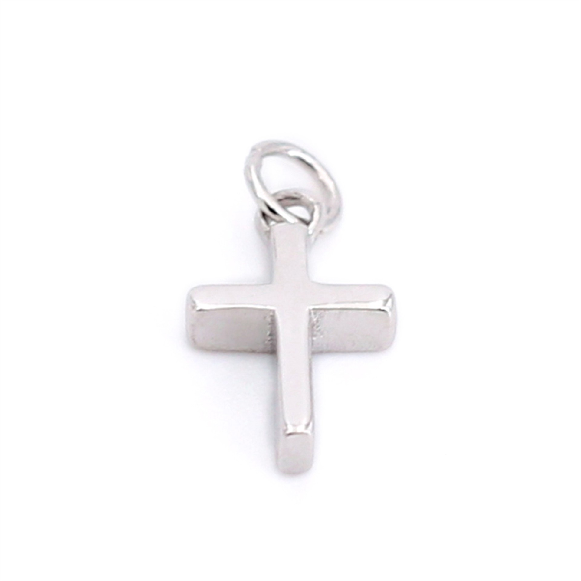 slide 5 of 7, Sterling Silver Cross Icon Charm By Bead Landing, 0.25 in x 0.39 in x 0.09 in