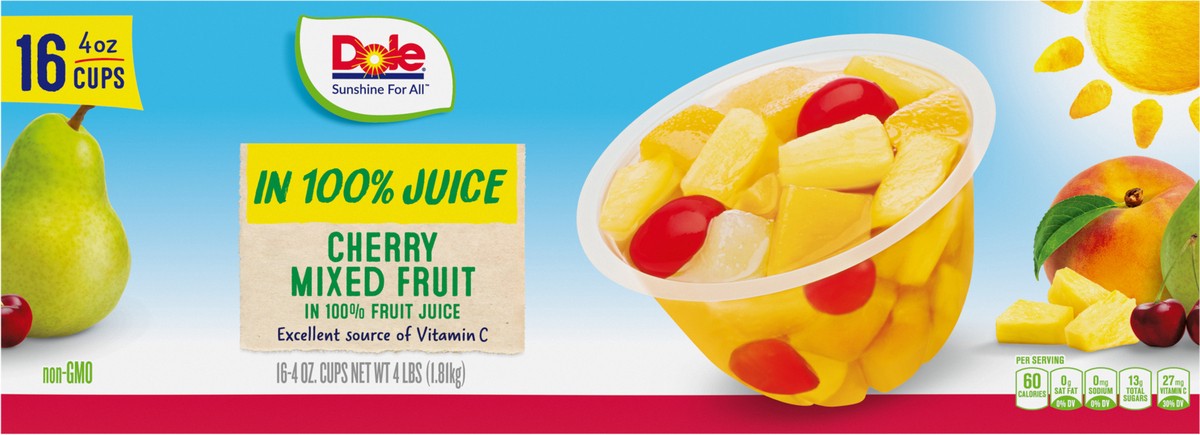 slide 10 of 11, Dole Cherry Mixed Fruit, 16 ct