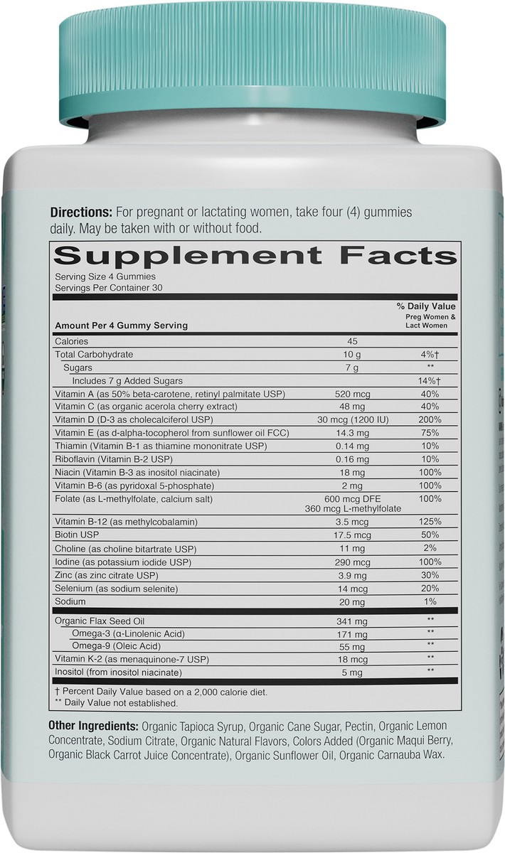 slide 5 of 8, SmartyPants Organic Prenatal Formula, 120 ct., 120 ct