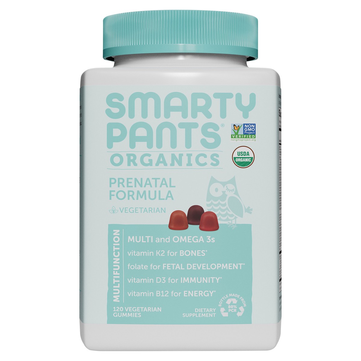 slide 1 of 8, SmartyPants Organic Prenatal Formula, 120 ct., 120 ct