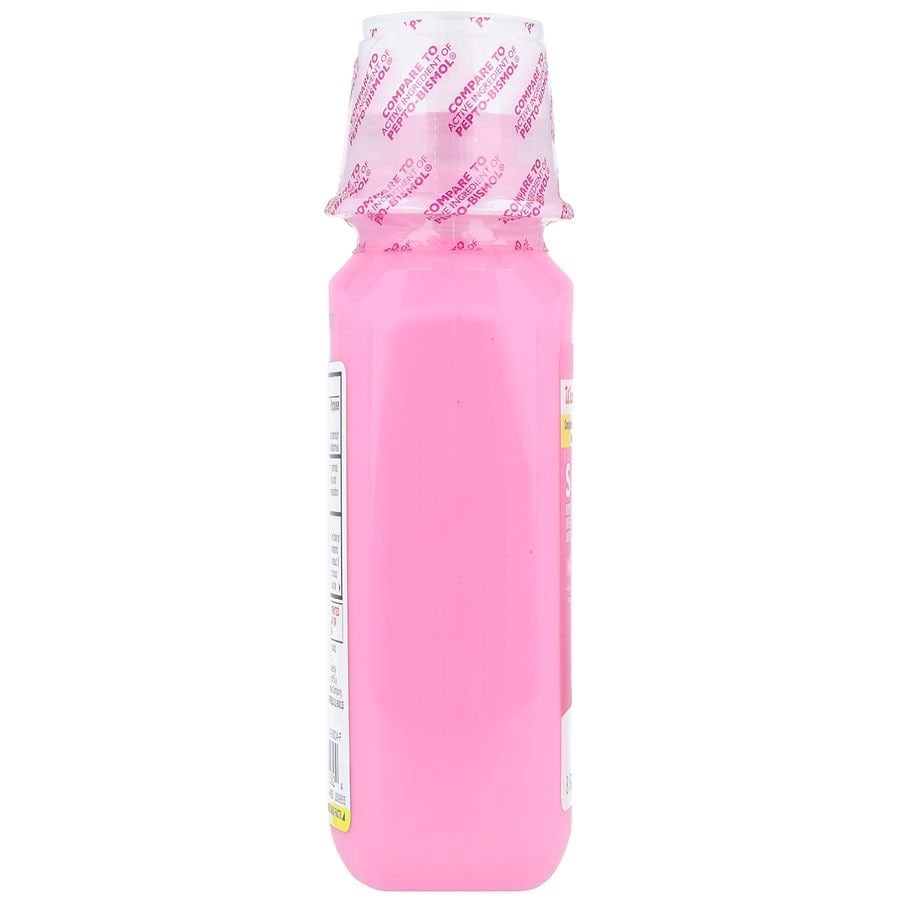 slide 3 of 5, Walgreens Soothe Upset Stomach Reliever/Antidiarrheal Liquid, 8 fl oz