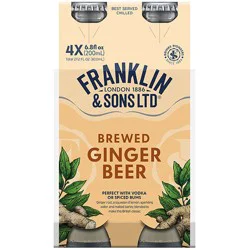 Franklin & Sons Ginger Beer 4 pk Bottles
