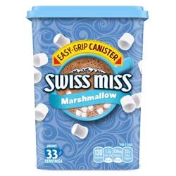 Swiss Miss Hot Cocoa Drink Mix, Milk Chocolate with Marshmallows, 37.18 oz. Easy-Grip Canister