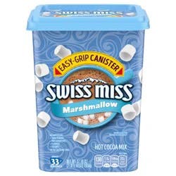 Swiss Miss Hot Cocoa Drink Mix, Milk Chocolate with Marshmallows, Easy-Grip Canister - 37.18 oz