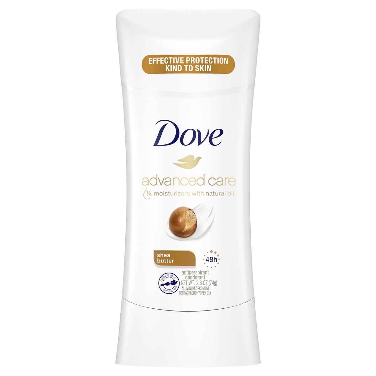 slide 1 of 4, Dove Advanced Care Antiperspirant Shea Butter, 2.6 oz