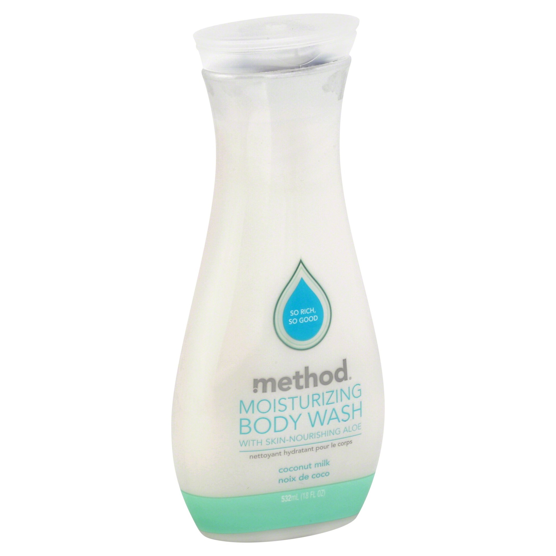 slide 1 of 2, method Coconut Milk Moisturizing Body Wash, 18 fl oz