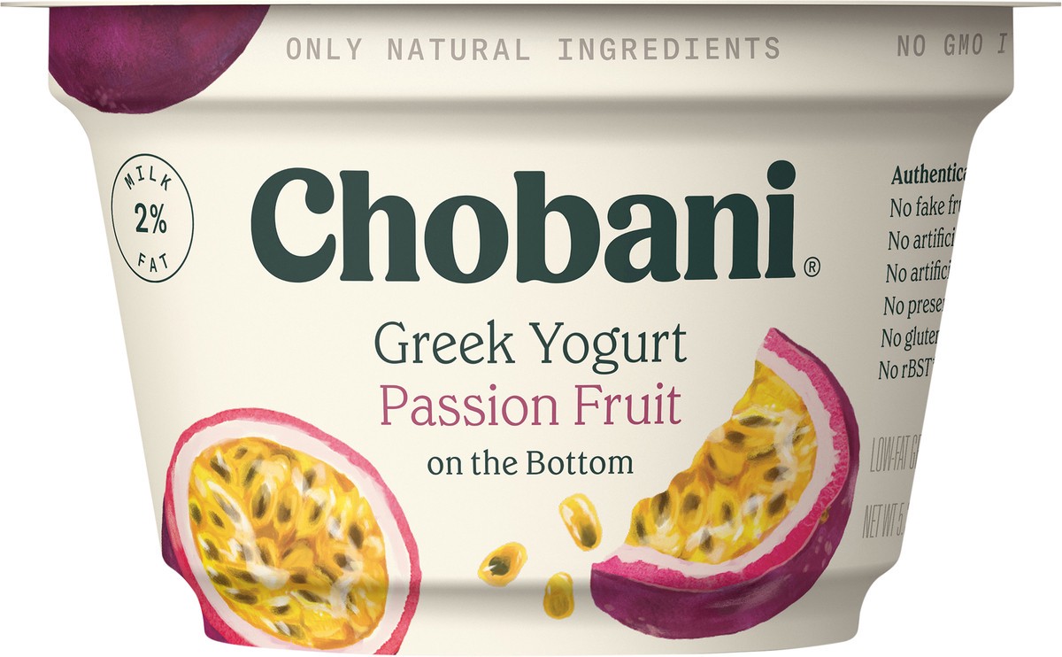 slide 1 of 7, Chobani Passion Fruit Yogurt, 5.3 oz