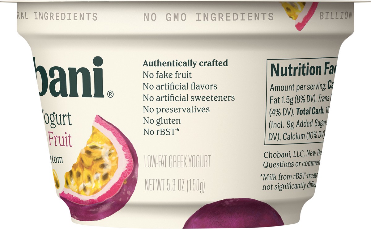 slide 6 of 7, Chobani Passion Fruit Yogurt, 5.3 oz