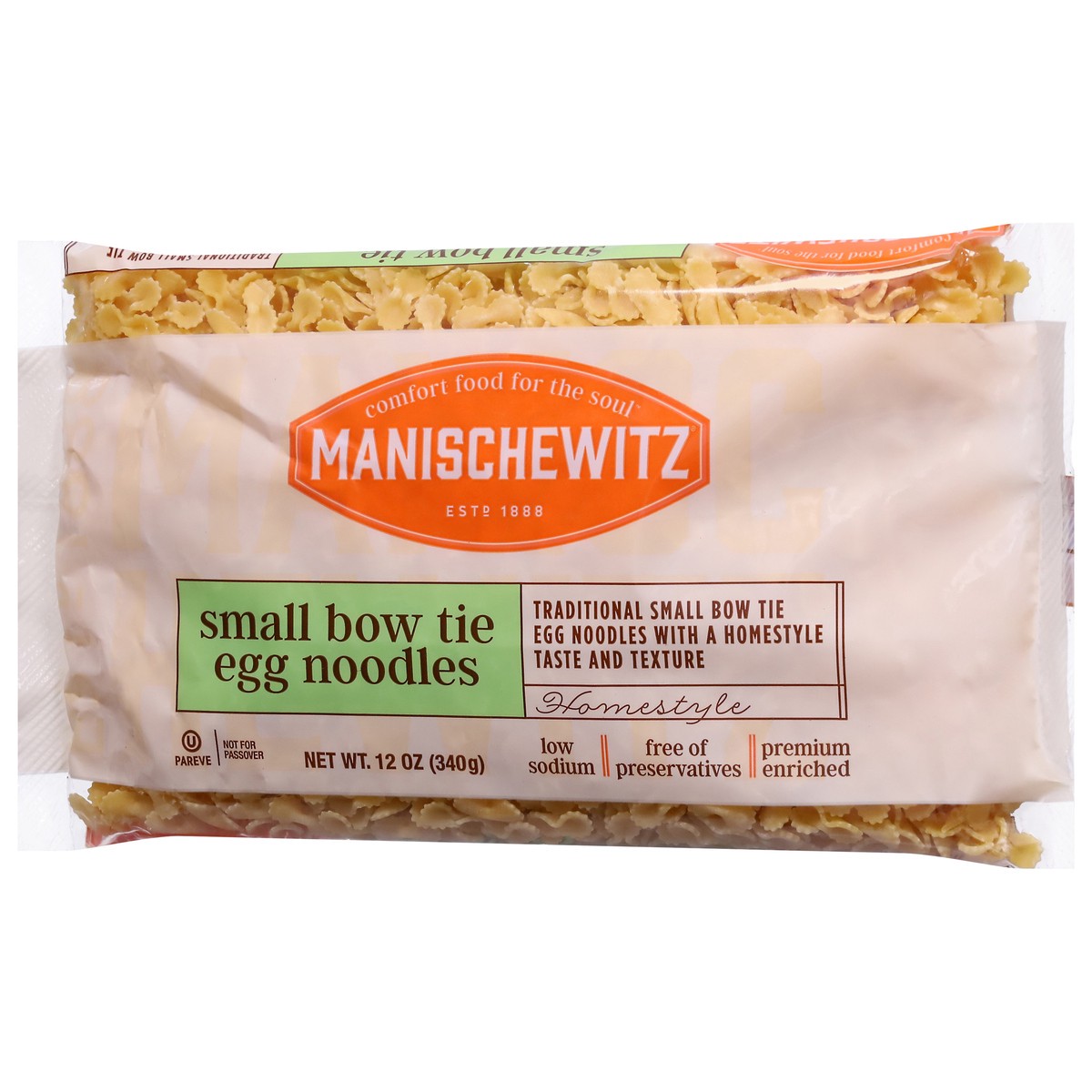 slide 7 of 9, Manischewitz Homestyle Small Bow Tie Egg Noodles 12 oz, 12 oz