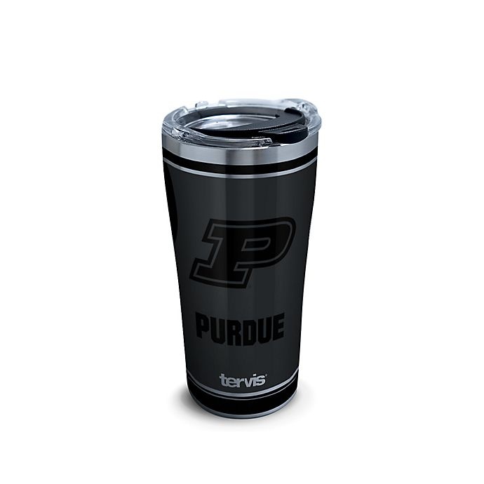 slide 1 of 1, NCAA Tervis Purdue University Blackout Stainless Steel Tumbler with Lid, 20 oz