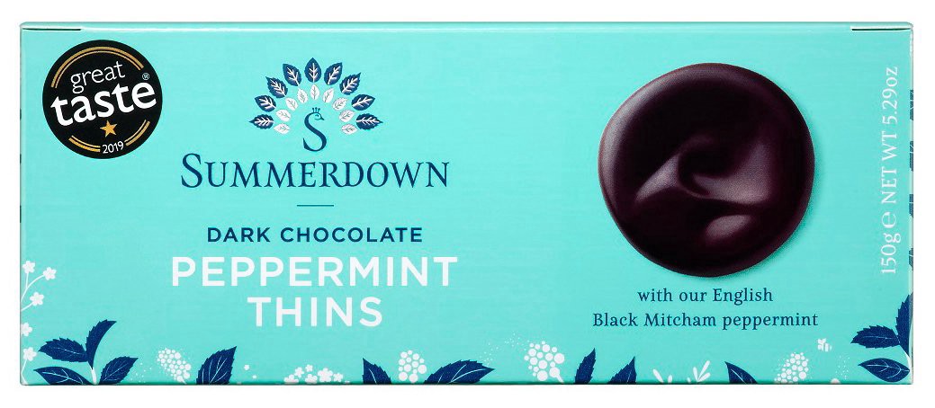 slide 1 of 1, Summerdown Dark Chocolate Peppermint Thins, 5.29 oz