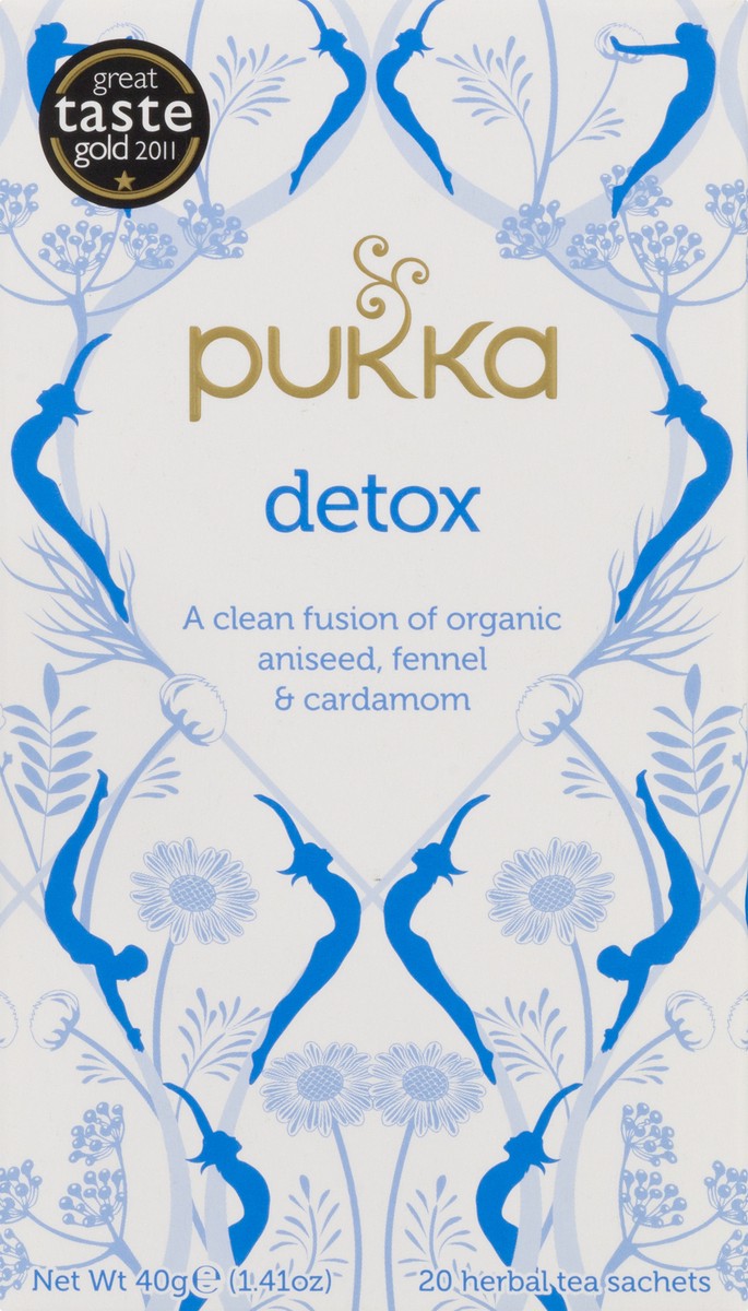 slide 4 of 9, Pukka Organic Herbal Tea Detox Aniseed & Fennel, 20 Tea Bags - 20 ct, 20 ct
