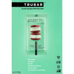 TruBar Plant Based It's Mint to be Chip 12g Protein Bar - 12 ct