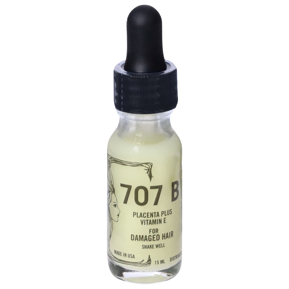 slide 7 of 12, 707 B for Damaged Hair Placenta Plus Vitamin E 15 ml, 15 ml