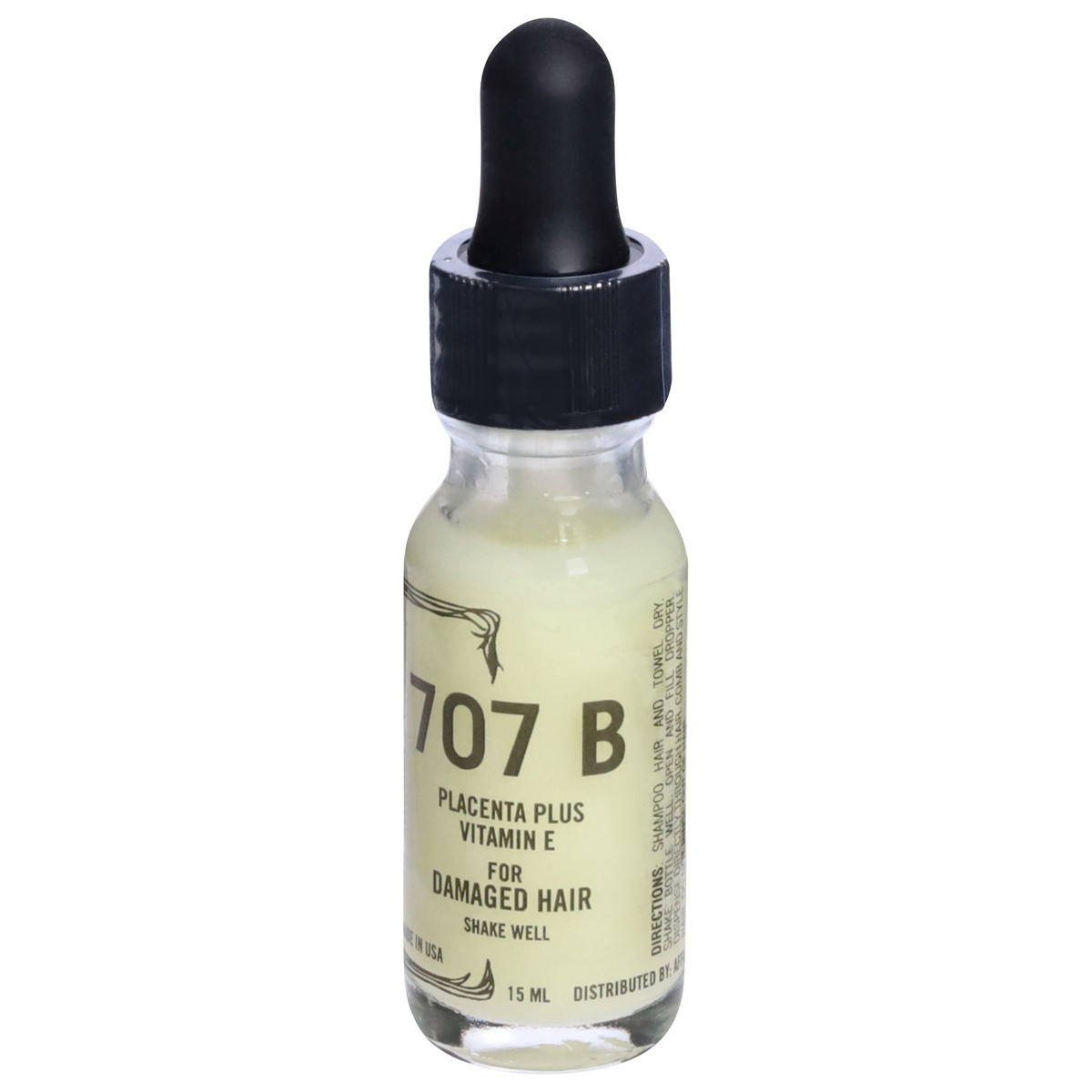 slide 3 of 12, 707 B for Damaged Hair Placenta Plus Vitamin E 15 ml, 15 ml