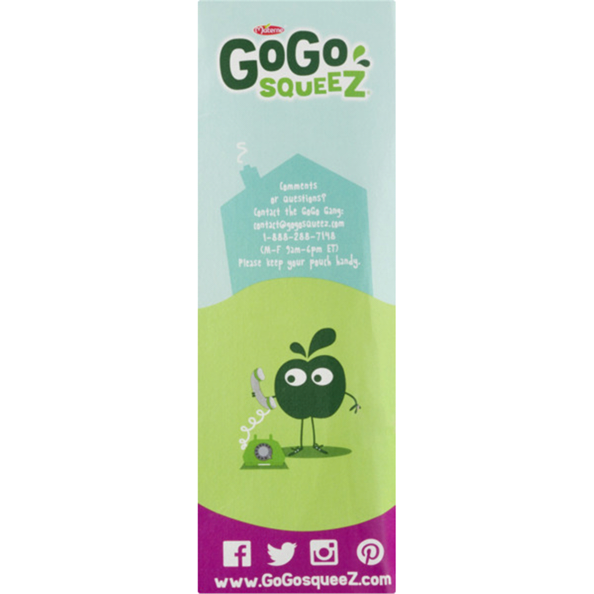 slide 5 of 6, GoGo squeeZ Applesauce On The Go Apple Berry Pouches, 4 ct; 3.2 oz