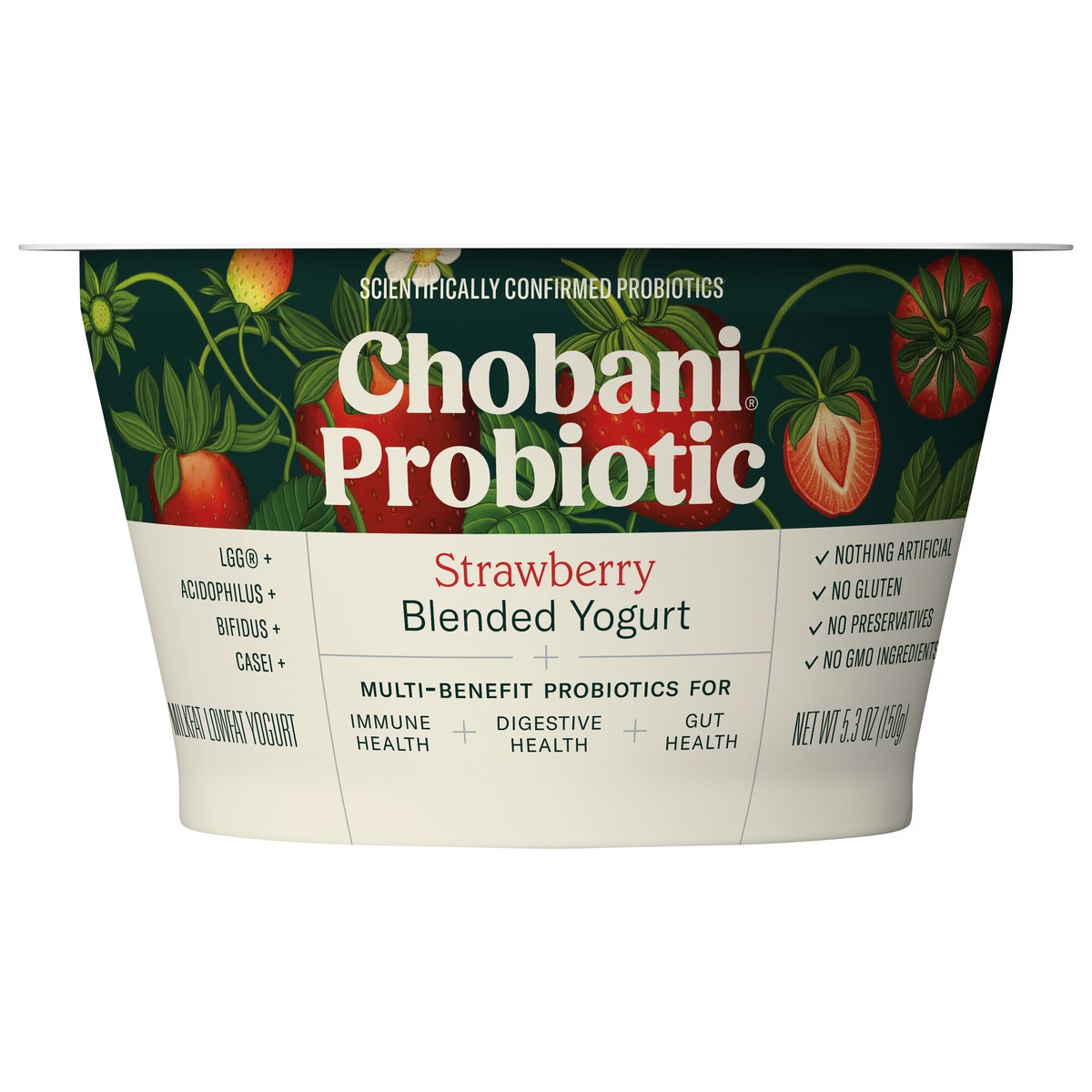 slide 9 of 12, Chobani Strawberry Probiotic Greek Yogurt, 5.3 oz