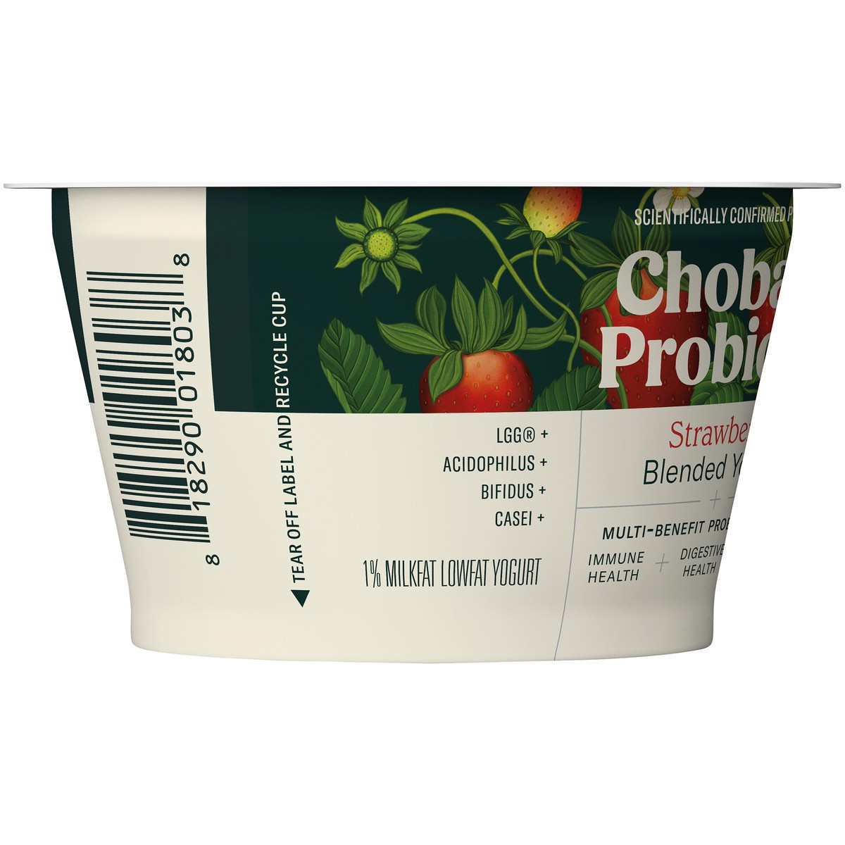 slide 2 of 12, Chobani Strawberry Probiotic Greek Yogurt, 5.3 oz