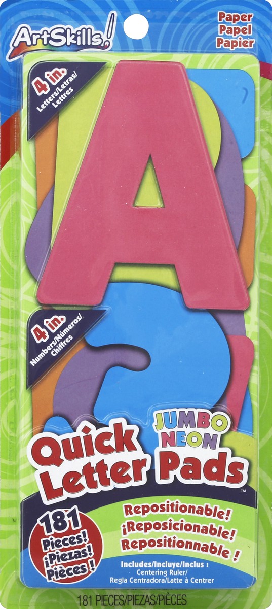 slide 2 of 4, ArtSkills Quick Letter Pads 181 ea, 181 ct