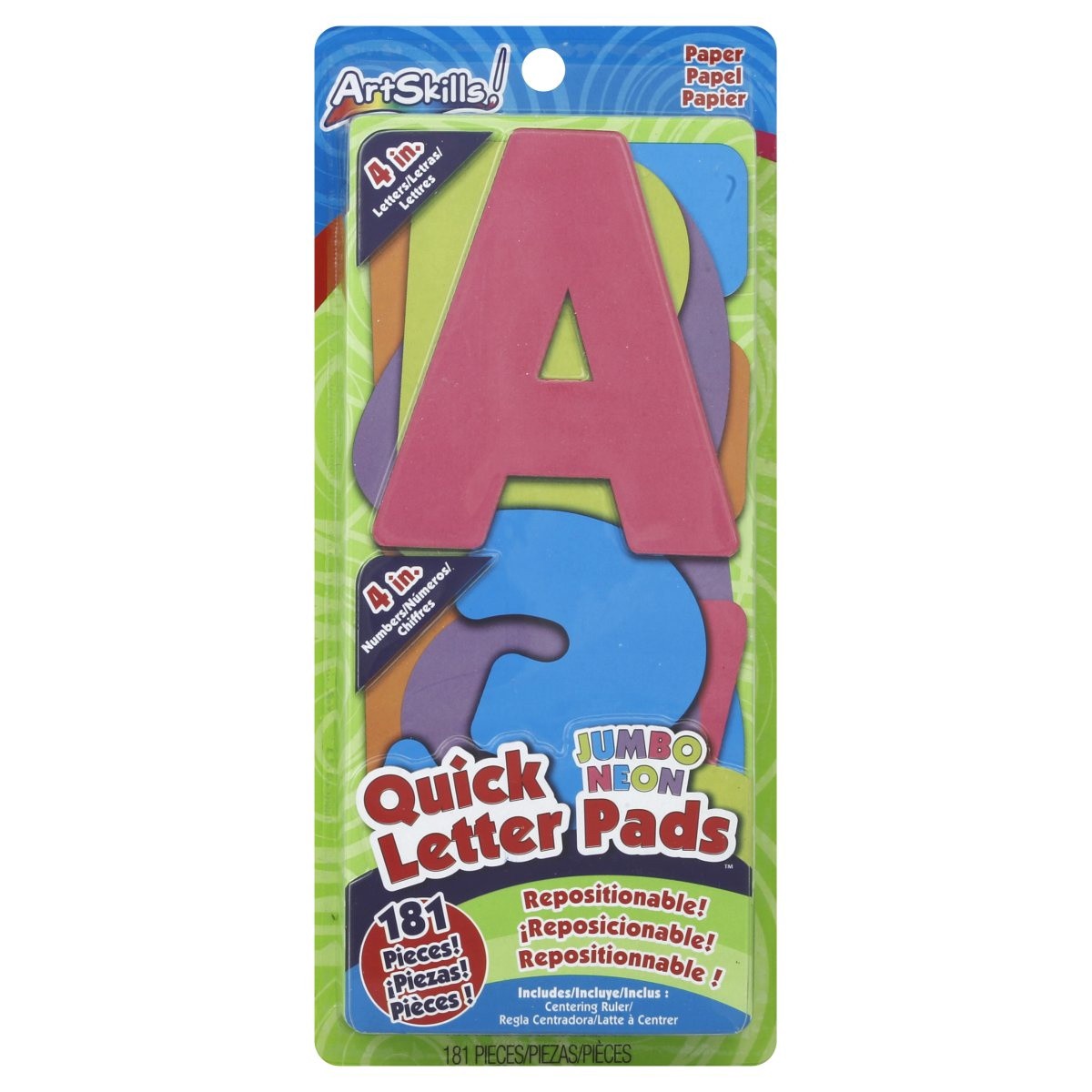 slide 1 of 4, ArtSkills Quick Letter Pads 181 ea, 181 ct