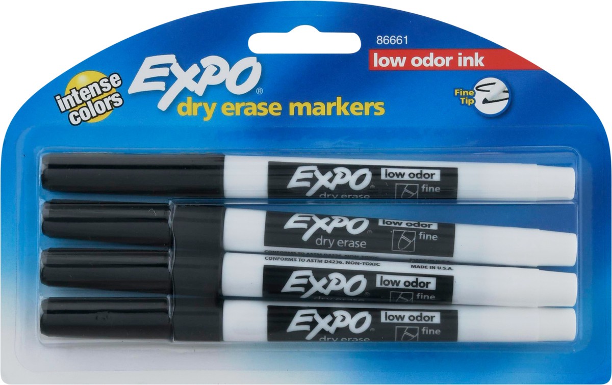 slide 2 of 9, Expo Low Odor Ink Dry Erase Markers 4 ea, 4 ct