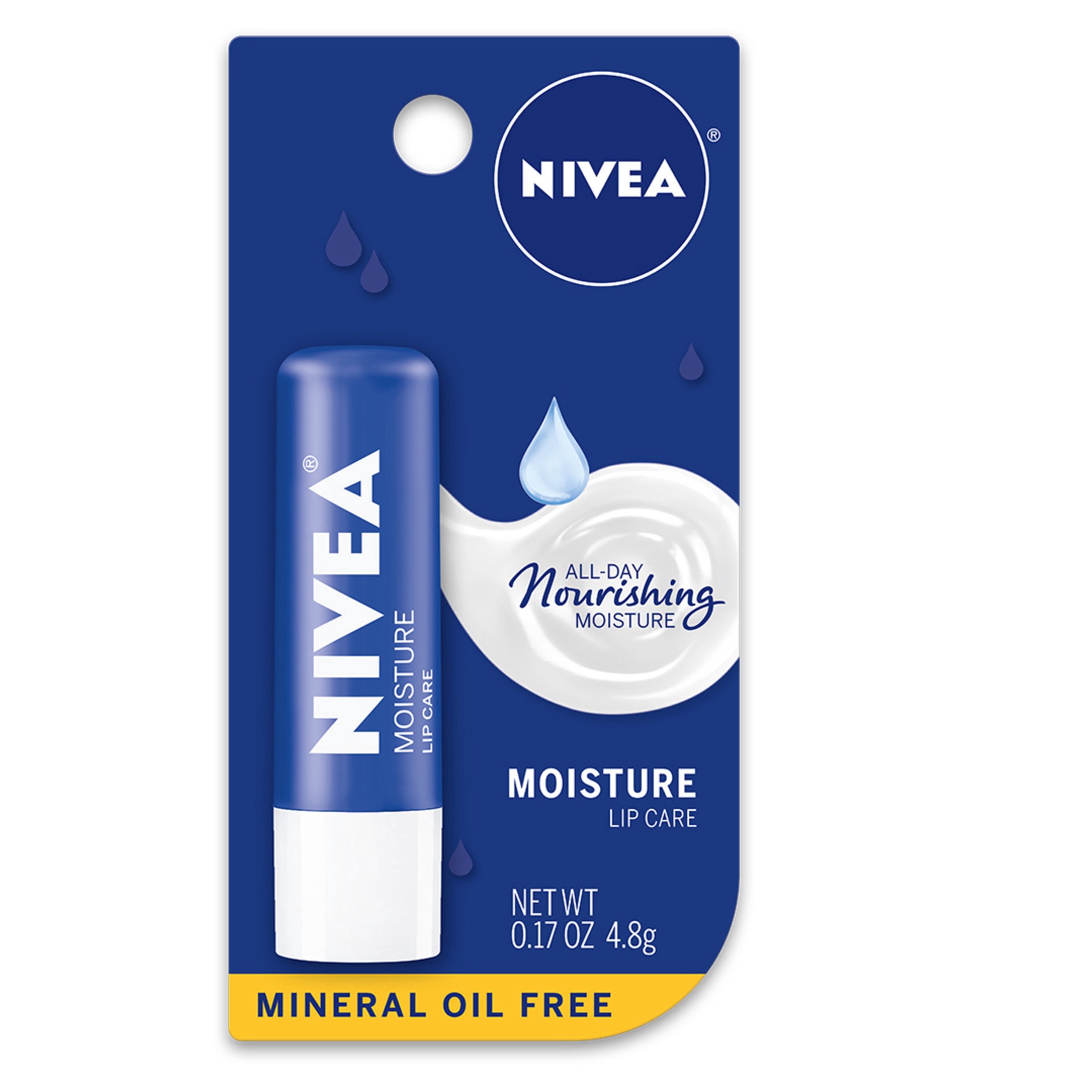 slide 1 of 4, Nivea Moisture Lip Care, 17 oz