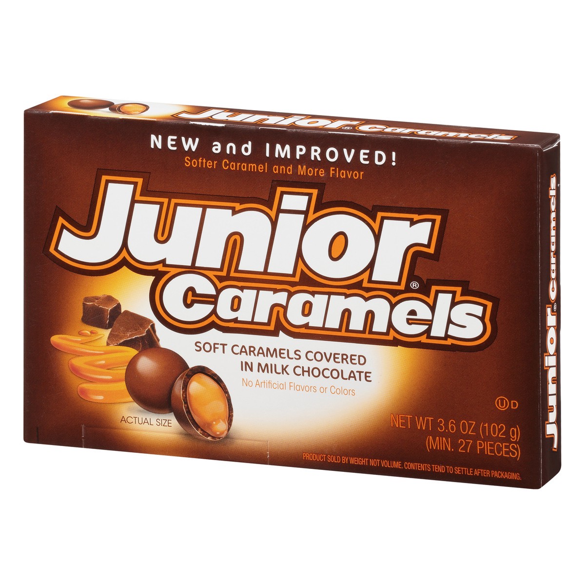 slide 3 of 10, Junior Caramels Candy 3.6 oz, 3.6 oz