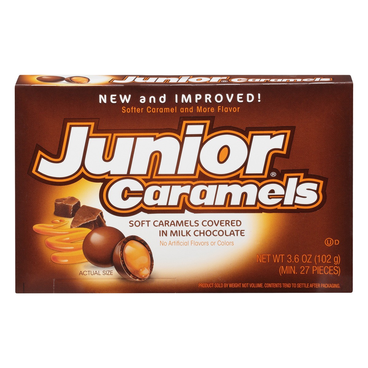 slide 1 of 10, Junior Caramels Candy 3.6 oz, 3.6 oz