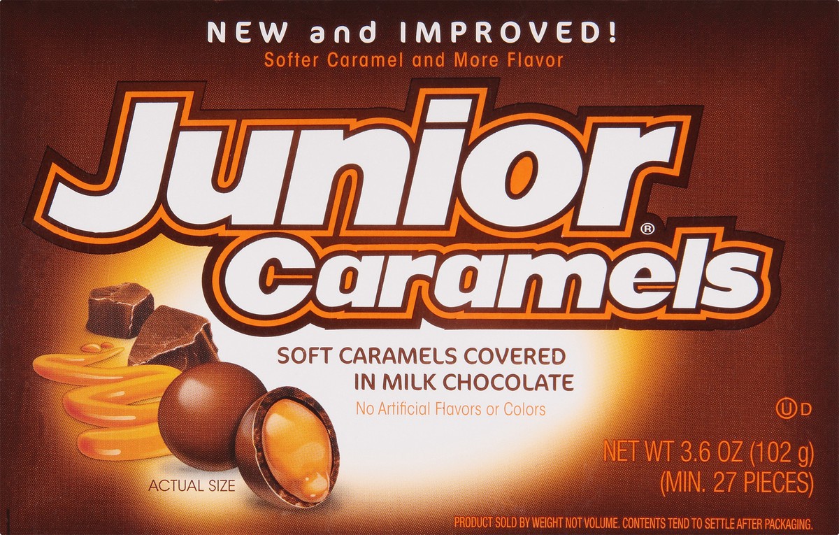 slide 5 of 10, Junior Caramels Candy 3.6 oz, 3.6 oz