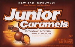 Junior Caramels Candy 3.6 oz