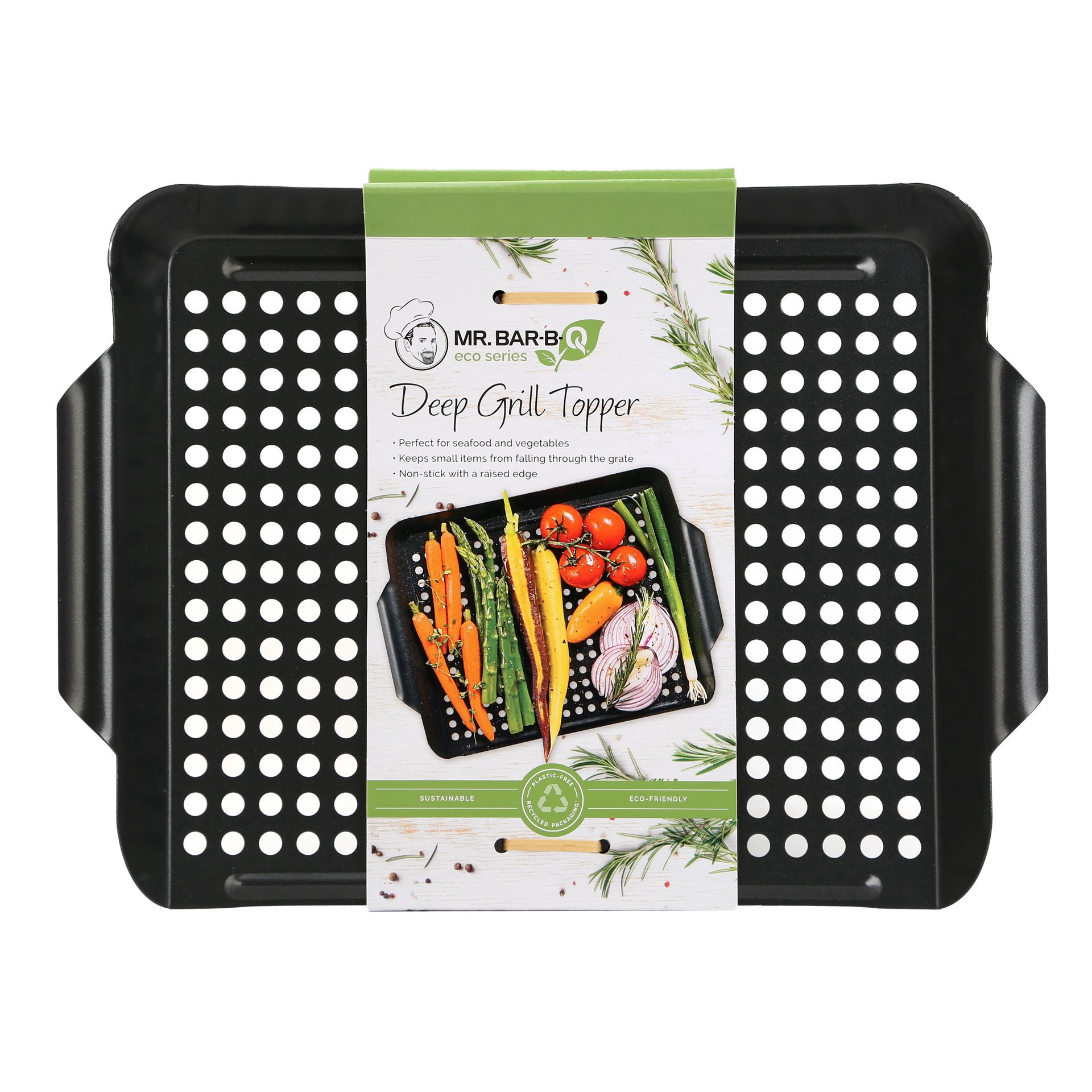 slide 1 of 1, Mr. Bar-B-Q Eco Series Deep Grill Topper, 12 in x 10 in