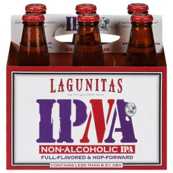 Lagunitas Non-Alcoholic IPA Beer 6 - 12 oz Bottles