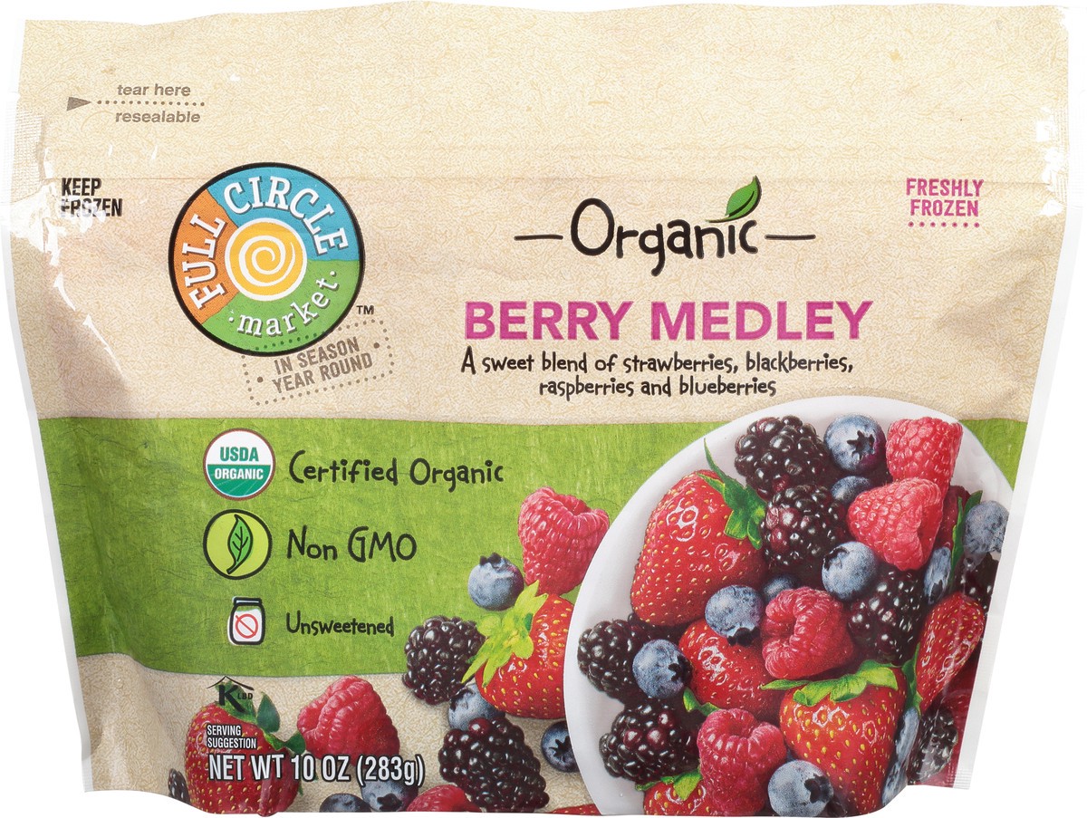 slide 6 of 9, Full Circle Market Organic Unsweetened Berry Medley 10 oz, 10 oz