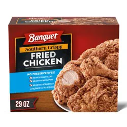 Banquet Frozen Meal, Southern Crispy Fried Chicken Tender Bone-In Chicken Assorted Pieces* 29 oz.