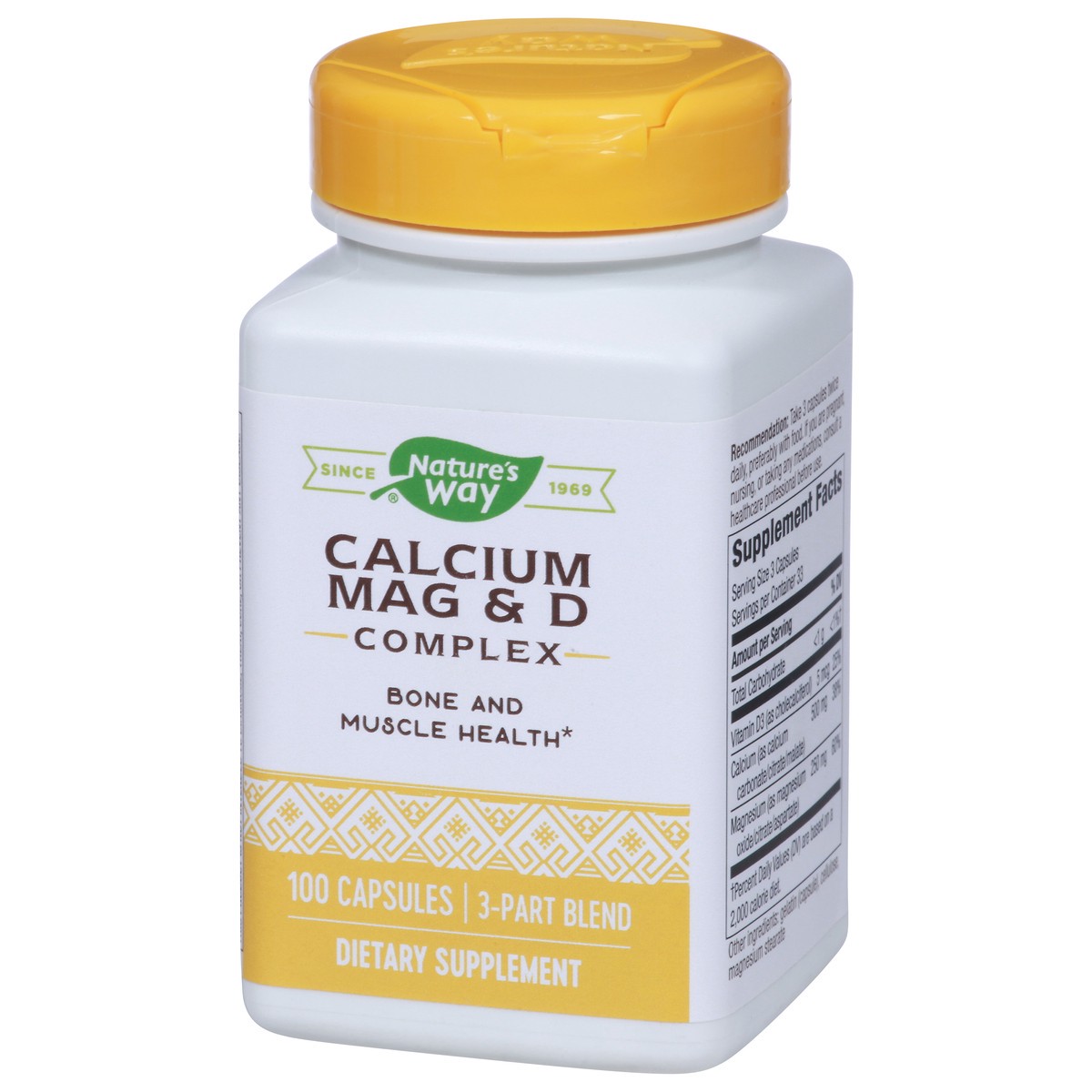 slide 9 of 9, Nature's Way Calcium Mag & D Complex 100 Capsules, 100 ct