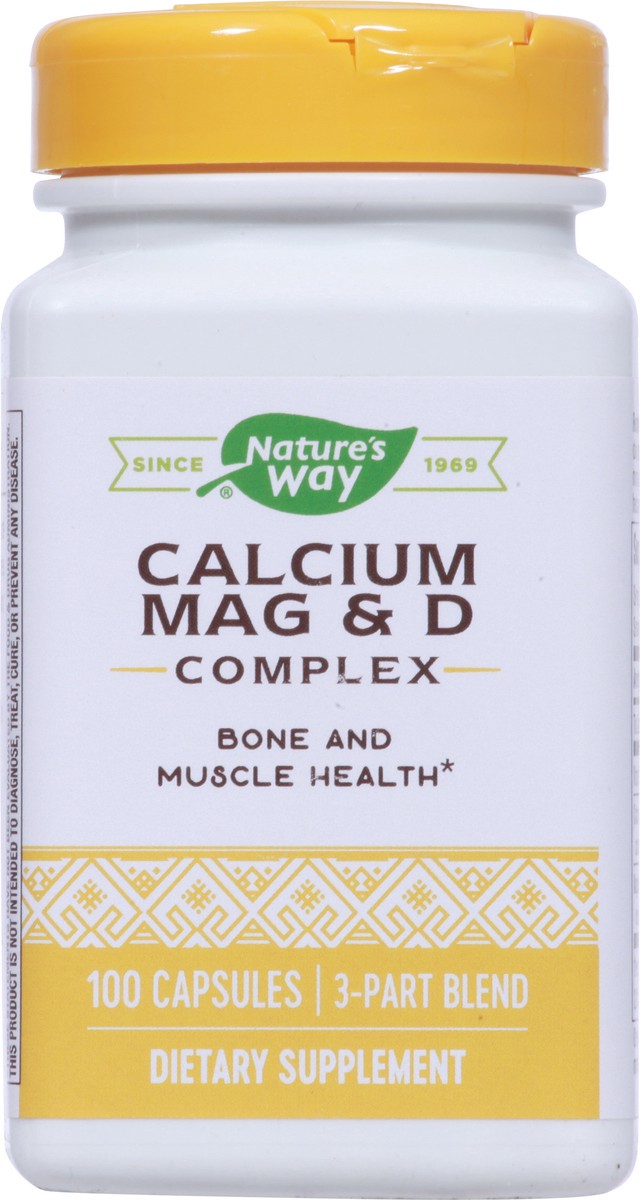 slide 7 of 9, Nature's Way Calcium Mag & D Complex 100 Capsules, 100 ct