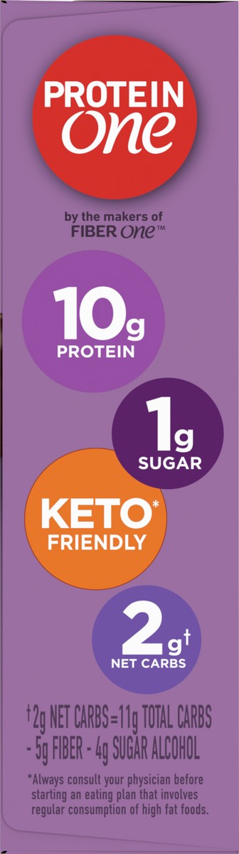 slide 9 of 13, Protein One 90 Calorie Protein Bars, Chocolate Chip, Keto Friendly, 5 Ct, 4.8 oz, 5 ct