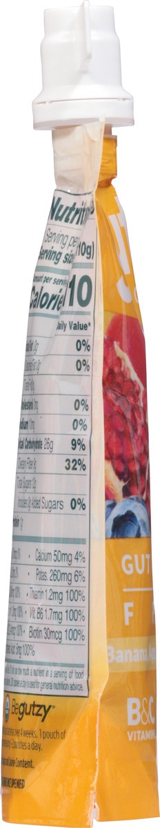 slide 3 of 12, Gutzy Organic Prebiotic Fiber Snack Banana, Apple, Berry and Pomegranate, 3.9 oz, 3.9 oz