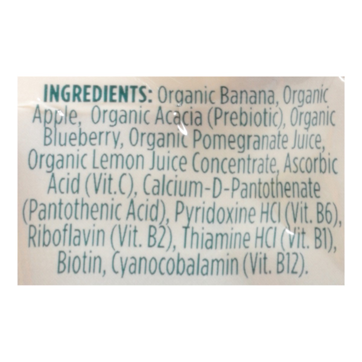 slide 12 of 12, Gutzy Organic Prebiotic Fiber Snack Banana, Apple, Berry and Pomegranate, 3.9 oz, 3.9 oz