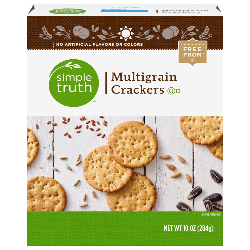 slide 3 of 3, Simple Truth Multigrain Crackers, 10 oz